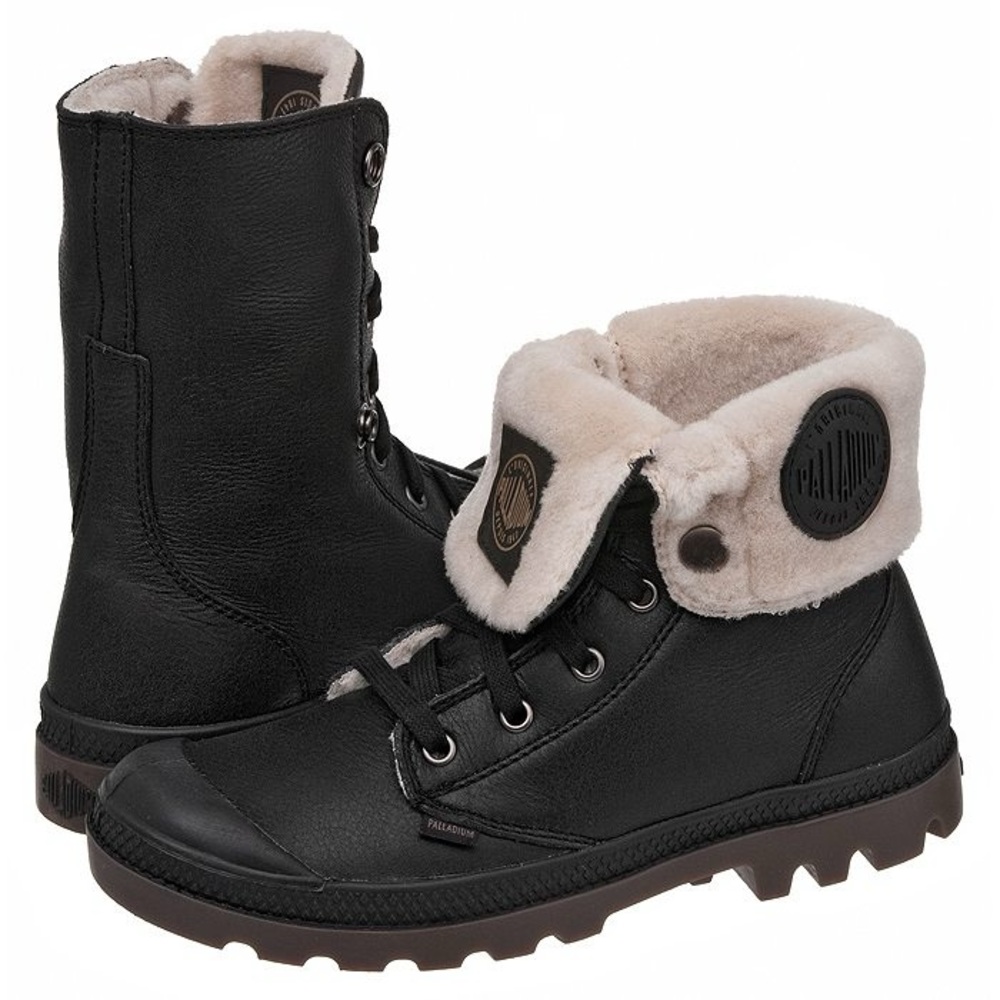 Palladium Kids Leather Wool Boots